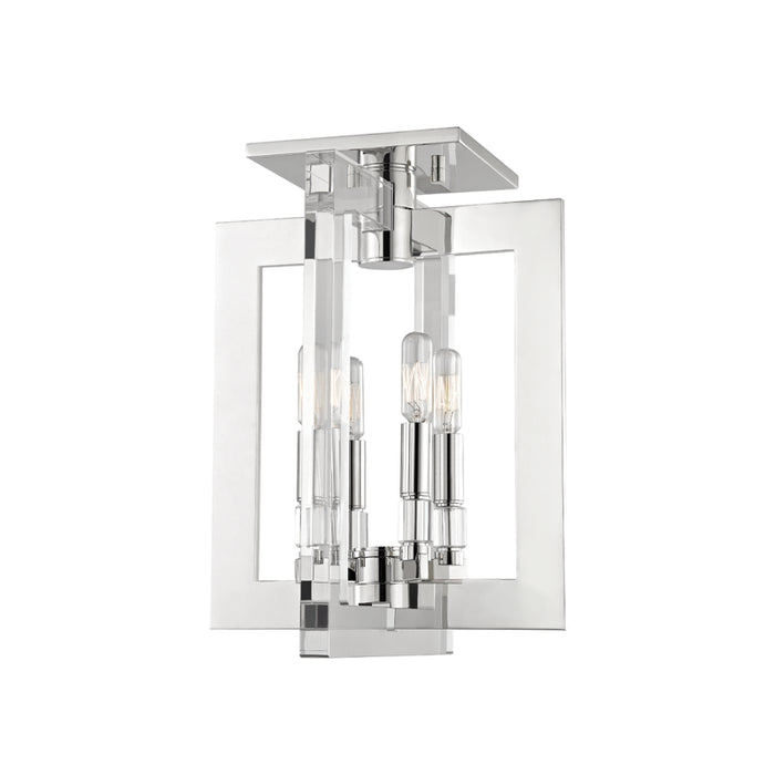 Hudson Valley - 9311-PN - Four Light Flush Mount - Wellington - Polished Nickel