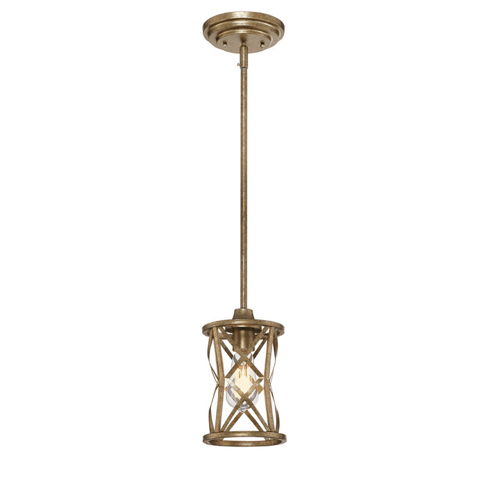 Millennium - 2171-VG - One Light Mini Pendant - Lakewood - Vintage Gold