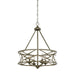 Millennium - 2174-AS - Four Light Chandelier - Lakewood - Antique Silver