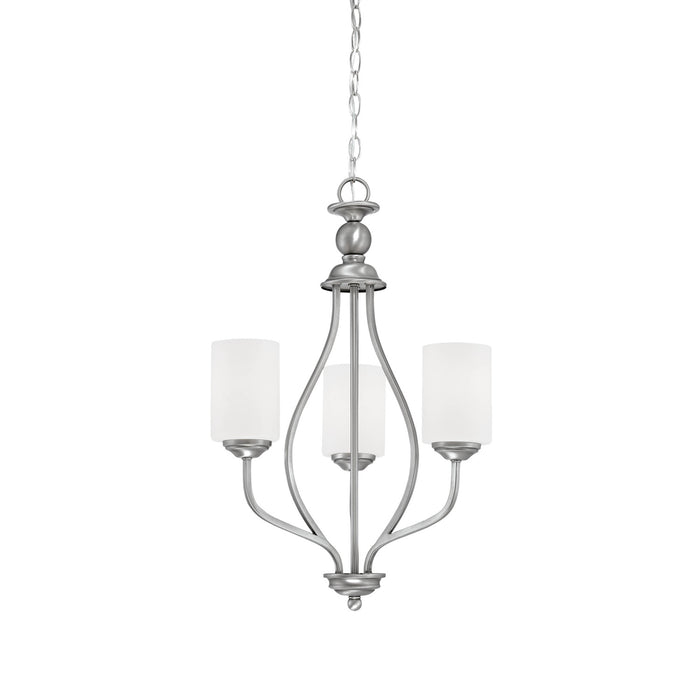 Millennium - 3053-BPW - Three Light Chandelier - Lansing - Brushed Pewter