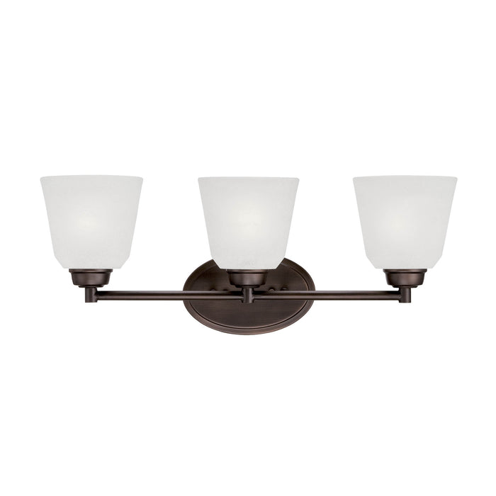 Millennium - 3223-RBZ - Three Light Vanity - Franklin - Rubbed Bronze