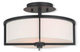 Livex Lighting - 51073-07 - Two Light Ceiling Mount - Wesley - Bronze