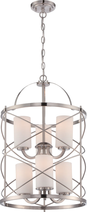 Nuvo Lighting - 60-5329 - Six Light Chandelier - Ginger - Brushed Nickel