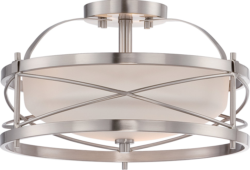 Nuvo Lighting - 60-5331 - Two Light Semi Flush Mount - Ginger - Brushed Nickel