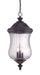 Acclaim Lighting - 39726BC - Three Light Outdoor Hanging Lantern - Bellagio - Black Coral