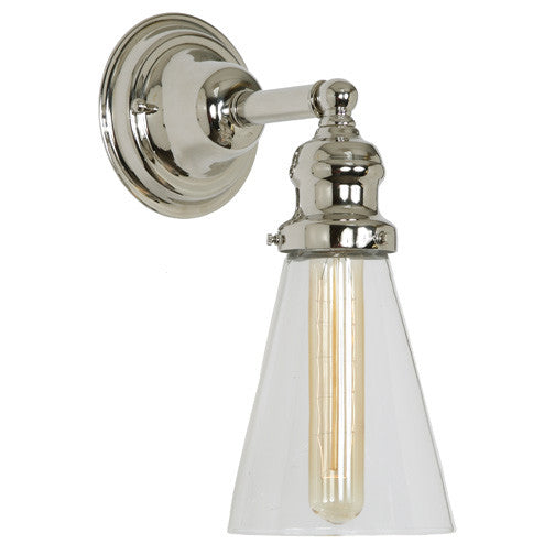 JVI Designs - 1210-15 S10 - One Light Wall Sconce - Union Square - Polished Nickel