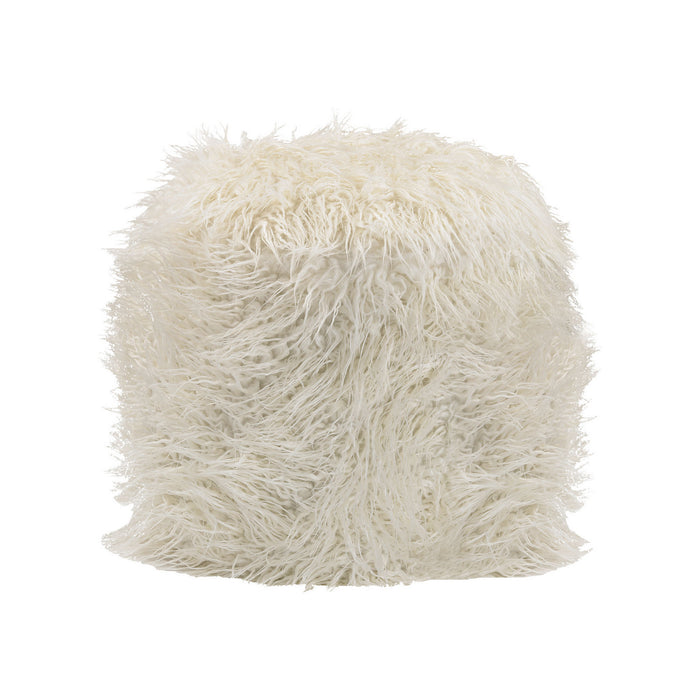 ELK Home - 3169-015 - Ottoman - Betty - Silver, White Fur, White Fur