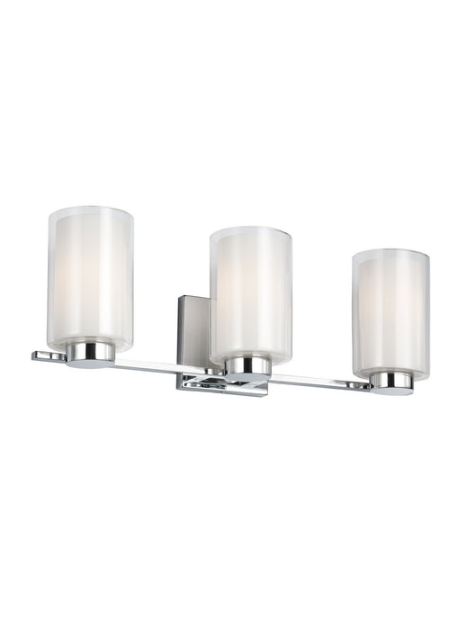Three Light Vanity from the Bergin collection in Chrome finish