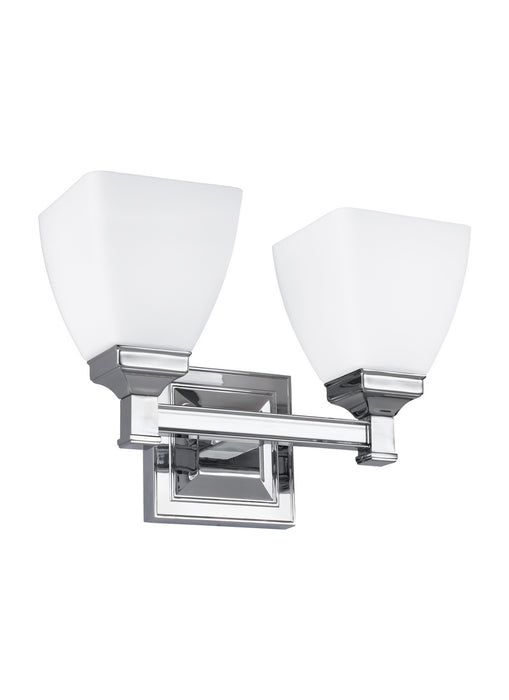Two Light Vanity from the Putnam collection in Chrome finish