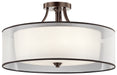 Kichler - 42399MIZ - Five Light Semi Flush Mount - Lacey - Mission Bronze