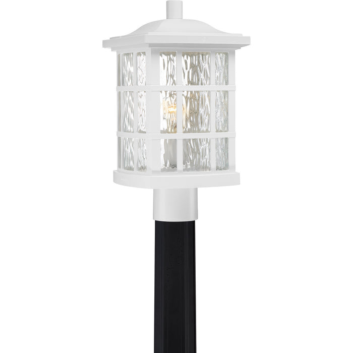 Quoizel - SNN9009W - One Light Outdoor Post Mount - Stonington - White Lustre