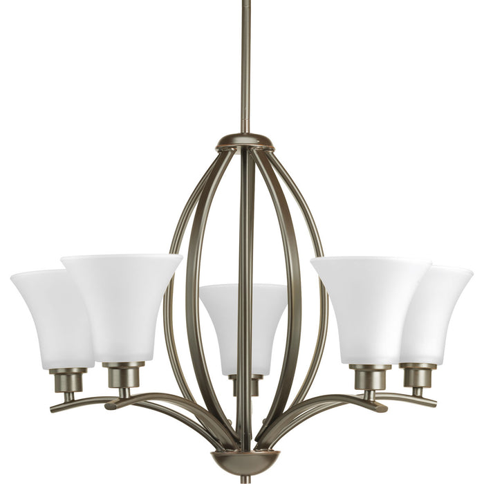 Five Light Chandelier from the Joy collection in Antique Bronze finish