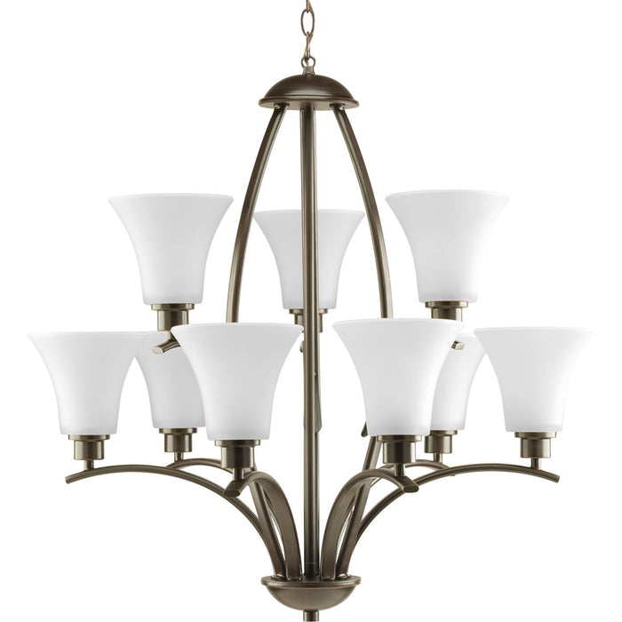 Nine Light Chandelier from the Joy collection in Antique Bronze finish