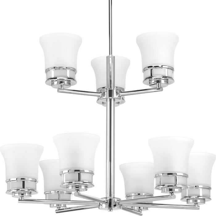 Progress Lighting - P4614-15 - Nine Light Chandelier - Cascadia - Polished Chrome