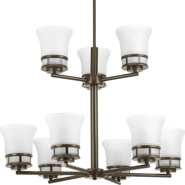 Progress Lighting - P4614-20 - Nine Light Chandelier - Cascadia - Antique Bronze