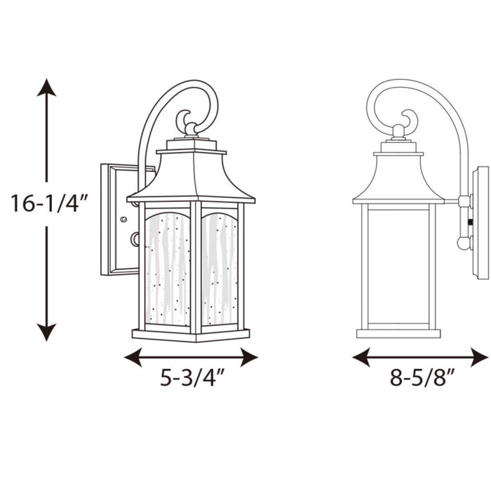 One Light Wall Lantern from the Maison collection in Oil Rubbed Bronze finish