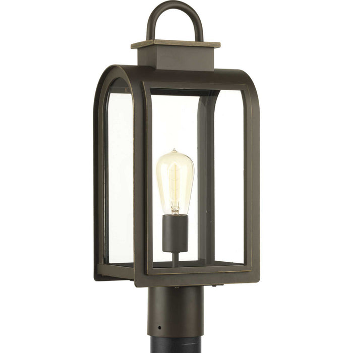 One Light Post Lantern from the Refuge collection in Oil Rubbed Bronze finish