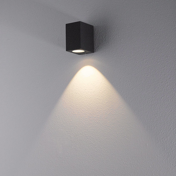 LED Outdoor Wall Mount from the Trek collection in Graphite Grey finish