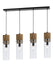 Cal Lighting - FX-3583-4 - Four Light Chandelier - Spheroid - Wood/Dark Bronze