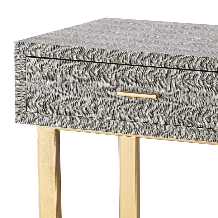 Desk from the Sands Point collection in Gold, Grey, Grey finish
