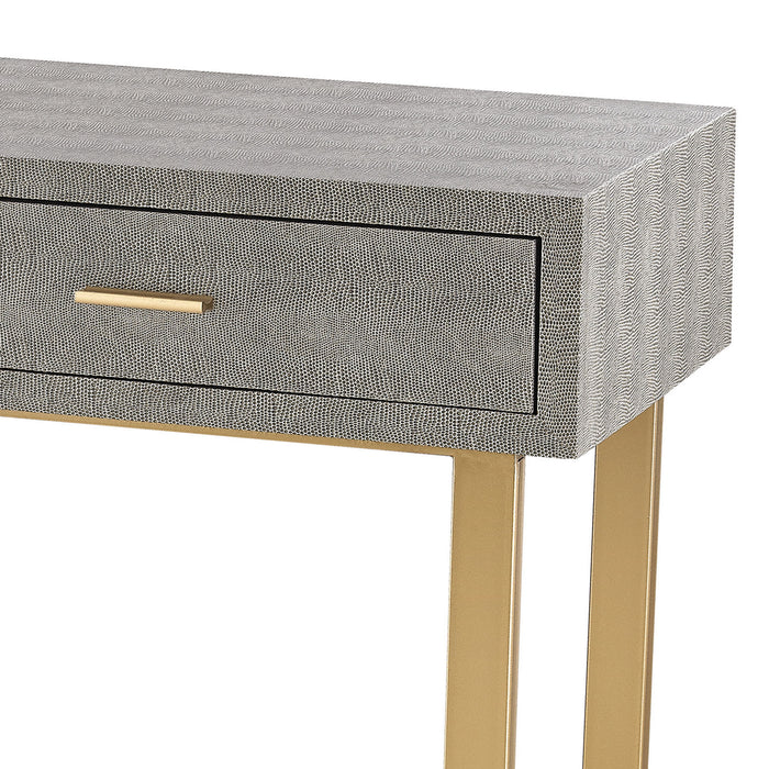 Desk from the Sands Point collection in Gold, Grey, Grey finish