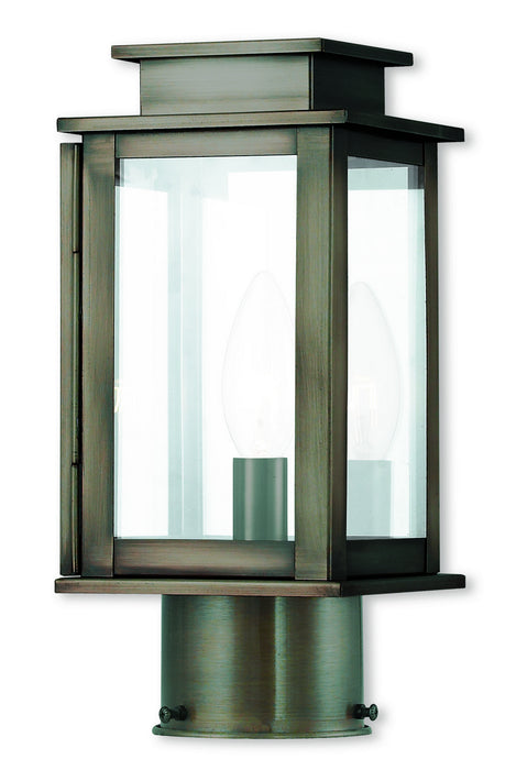 Livex Lighting - 20201-29 - One Light Outdoor Post-Top Lanterm - Princeton - Vintage Pewter