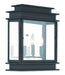 Livex Lighting - 20204-04 - Three Light Outdoor Wall Lantern - Princeton - Black