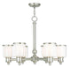 Livex Lighting - 40206-91 - Six Light Chandelier - Middlebush - Brushed Nickel