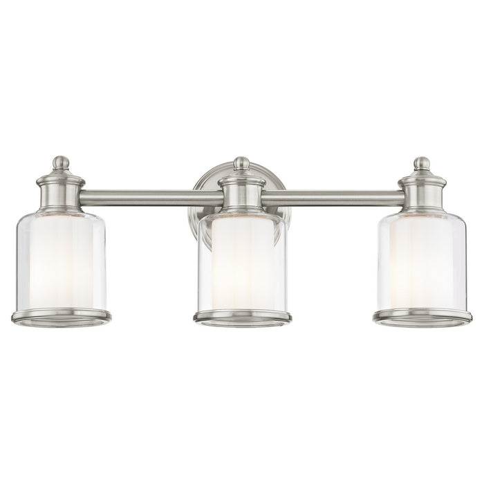 Livex Lighting - 40213-91 - Three Light Bath Vanity - Middlebush - Brushed Nickel