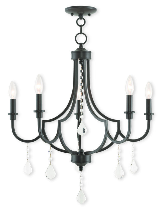 Livex Lighting - 40885-92 - Five Light Chandelier - Glendale - English Bronze