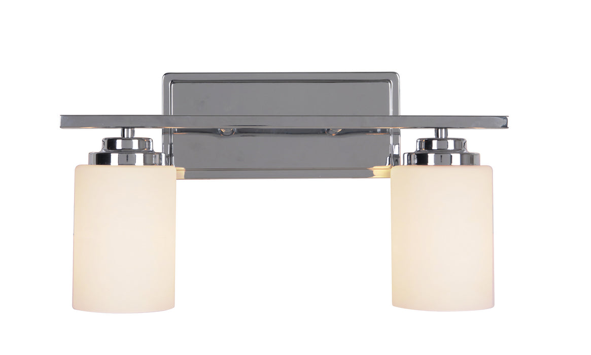 Two Light Vanity from the Albany collection in Chrome finish