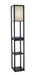 Adesso Home - 3133-01 - Floor Lamp - Parker - Black Pvc Veneer On Mdf