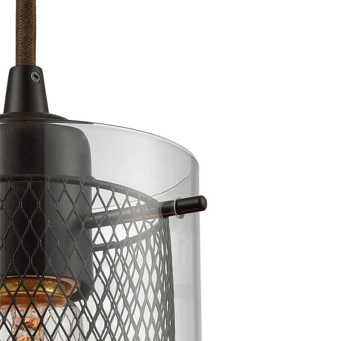 One Light Mini Pendant from the Brant collection in Oil Rubbed Bronze finish
