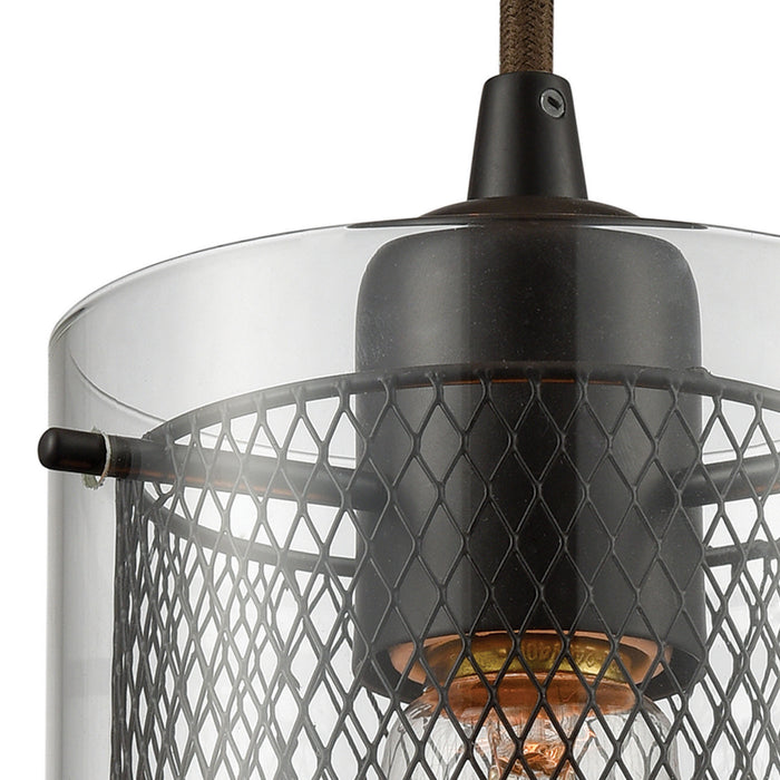 Three Light Pendant from the Brant collection in Oil Rubbed Bronze finish