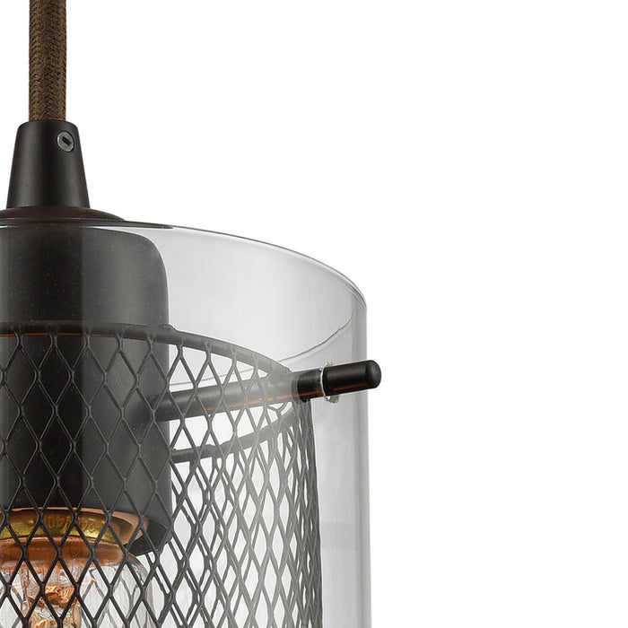 Three Light Pendant from the Brant collection in Oil Rubbed Bronze finish