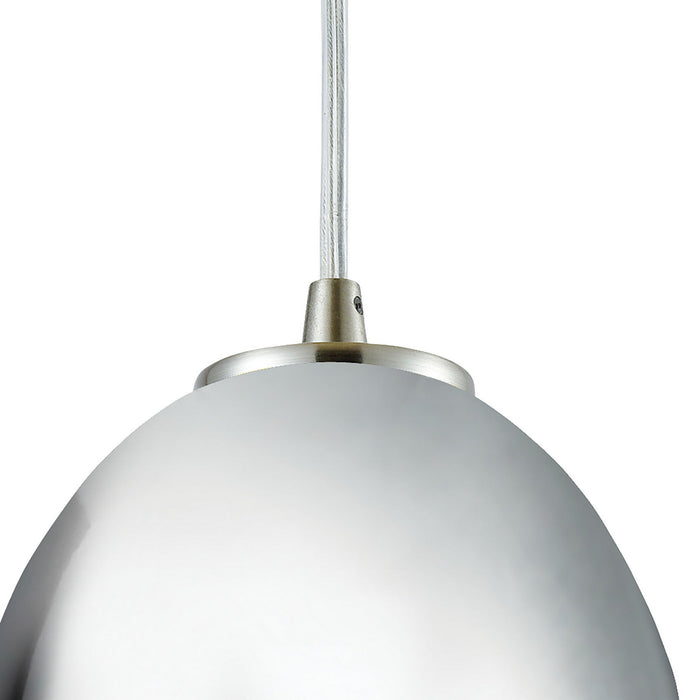 One Light Mini Pendant from the Illusions collection in Satin Nickel finish
