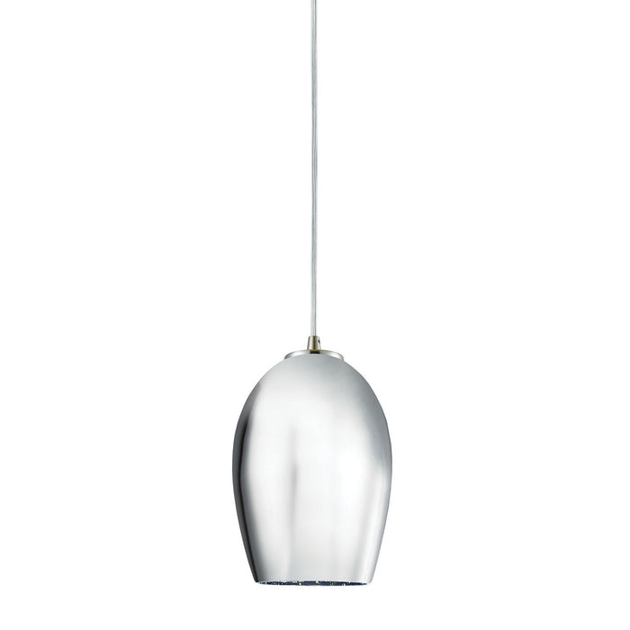 One Light Mini Pendant from the Illusions collection in Satin Nickel finish