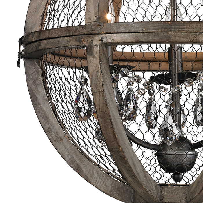 Three Light Chandelier from the Renaissance Invention collection in Bronze finish