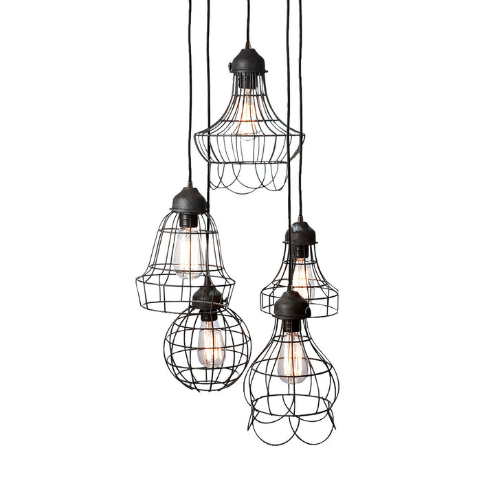 ELK Home - 225031 - Five Light Mini Pendant - Wire - Black