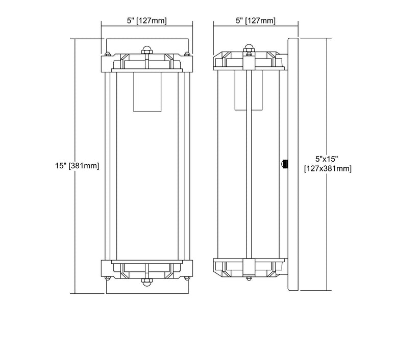 One Light Wall Sconce from the Chasebrook collection in Clay Iron finish