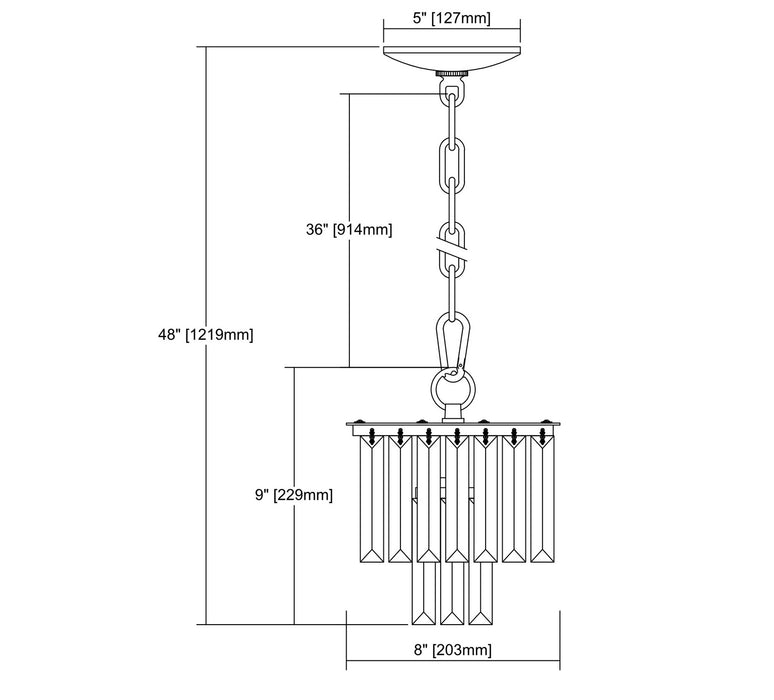 One Light Mini Pendant from the Palacial collection in Oil Rubbed Bronze finish