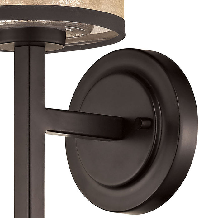 One Light Wall Sconce from the Diffusion collection in Oil Rubbed Bronze finish