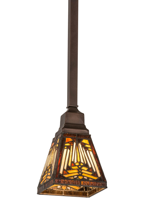 Meyda Tiffany - 177366 - One Light Mini Pendant - Nuevo - Mahogany Bronze