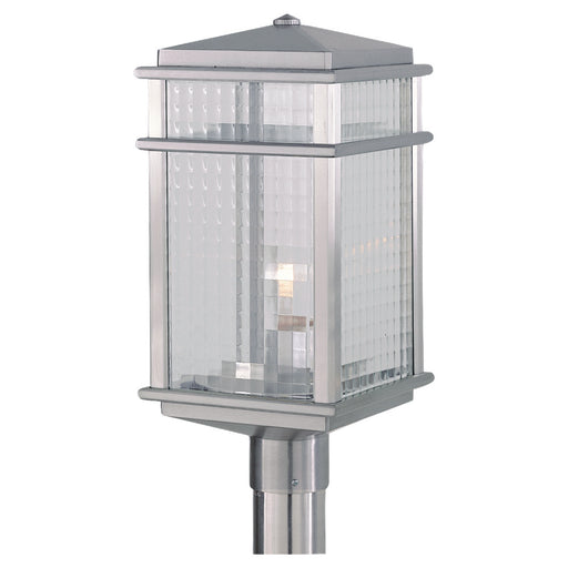 Generation Lighting - OL3408BRAL - One Light Outdoor Post Top - Mission Lodge - Brushed Aluminum