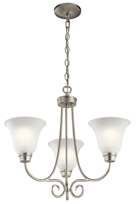 Kichler - 43937NI - Three Light Chandelier - Bixler - Brushed Nickel