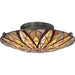 Quoizel - TFVY1400VA - Two Light Flush Mount - Victory - Valiant Bronze