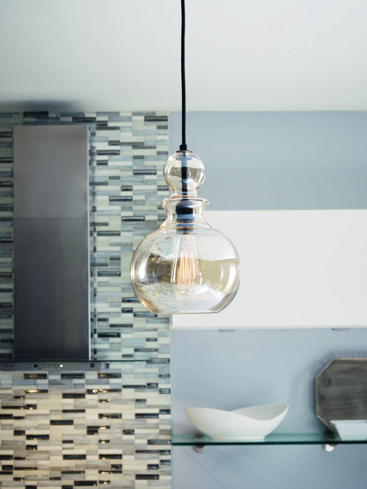 One Light Pendant from the Staunton collection in Antique Bronze finish