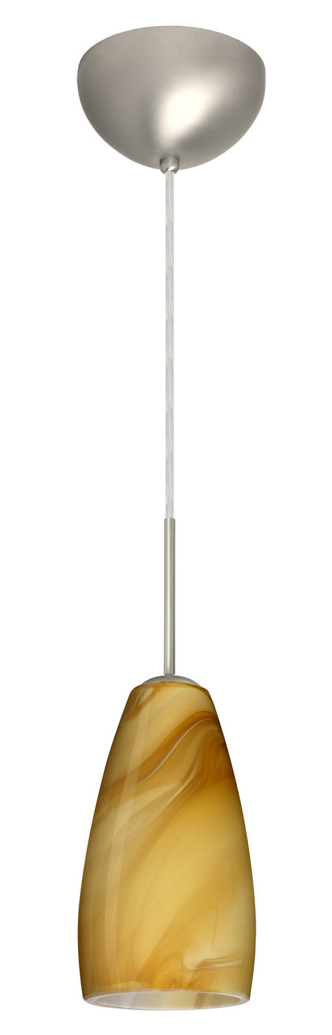 Besa - 1BC-1509HN-MED-SN - One Light Pendant - Chrissy - Satin Nickel