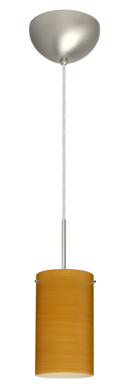 Besa - 1BC-4404OK-MED-SN - One Light Pendant - Stilo - Satin Nickel