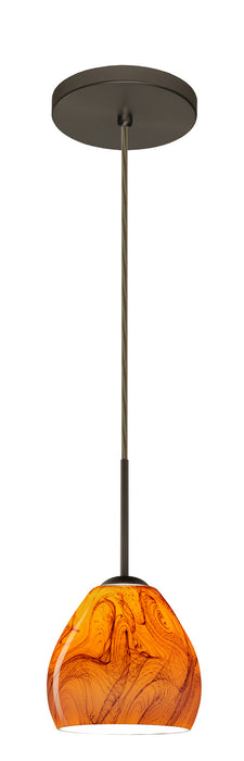 Besa - 1BT-4122HB-LED-BR - One Light Pendant - Bolla - Bronze